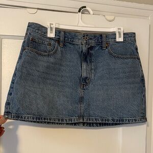Abercrombie & Fitch Blue Denim Mini Skirt